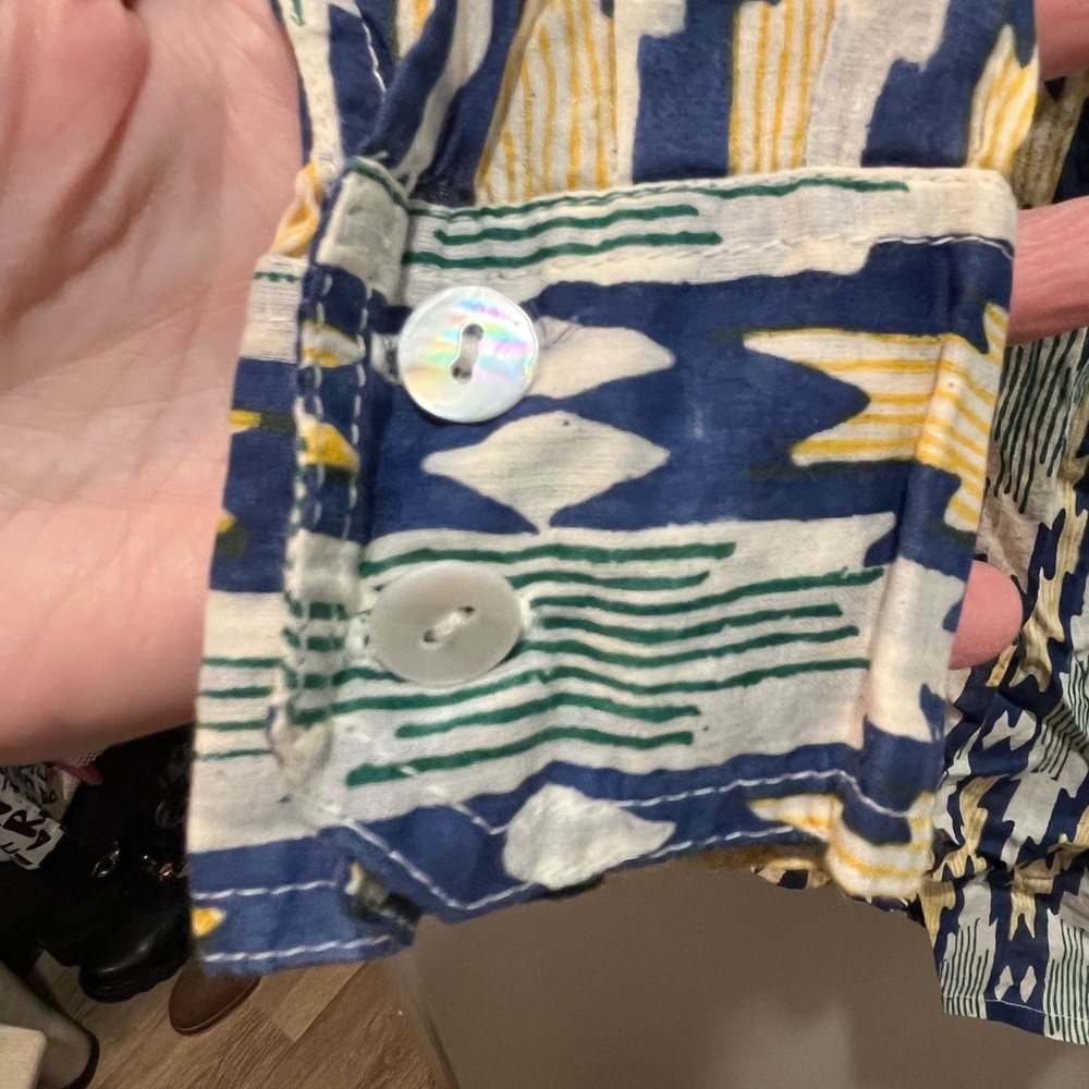 Roberta Roller Rabbit Button Down Coverupsize Xs - image 6